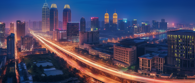 黄昏街头车水马路的繁华城市道路,高清,摄影图,摄影图片,图片大全,摄影图免费下载